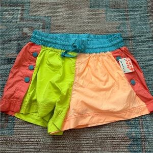 Free People Colorblock Shorts
